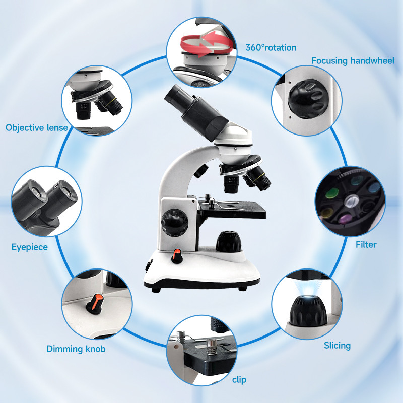 40X-1280X Compound Binocular M - огляд і ціна Microscope Compound 40X