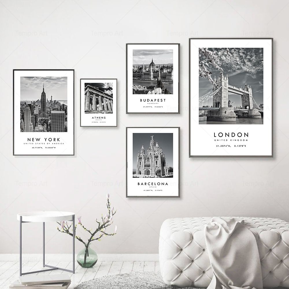 Black White City Travel Photog - огляд і ціна Star Map Poster