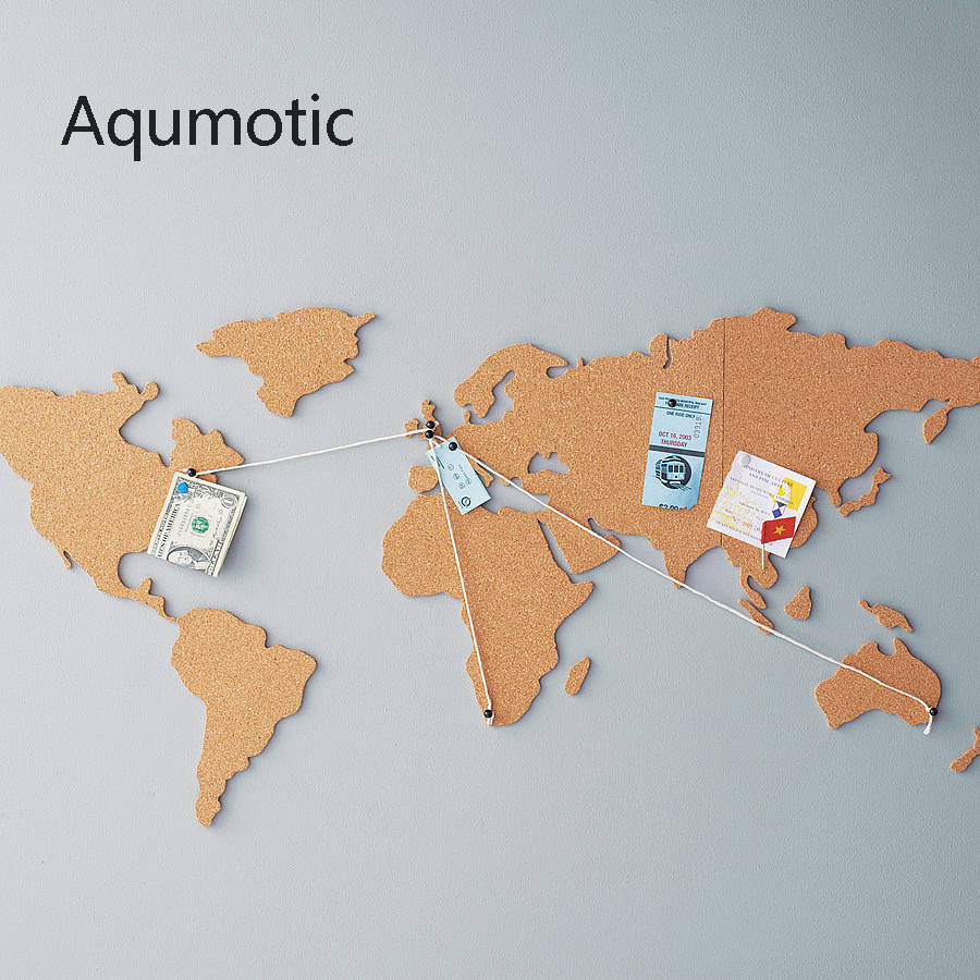 Aqumotic Cork World Map Travel - огляд і ціна Star Map Poster
