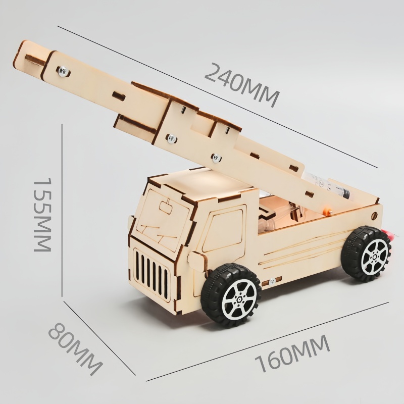 DIY Wood Ladder Fire Truck Mod - огляд і ціна Science Project Kit