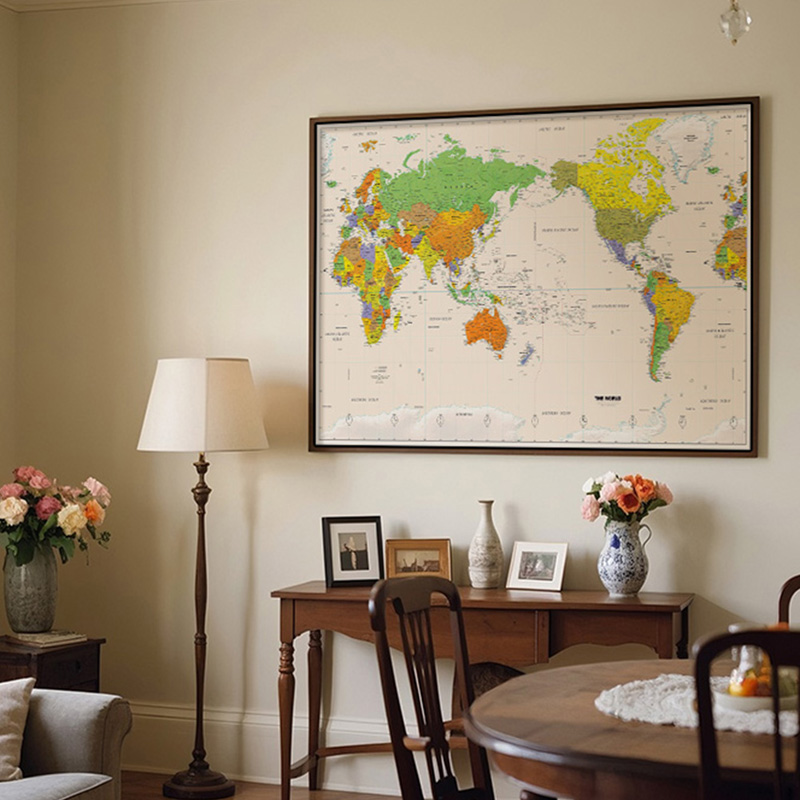 Wall Map,Polyester,World Map W - огляд і ціна Star Map Poster
