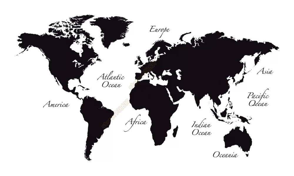 Large World Map Vinyl Wall Dec - огляд і ціна Star Map Poster