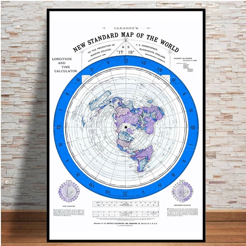 Poster And Prints 1892 Flat Ea - огляд і ціна Star Map Poster